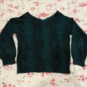 Reitmans Snakeskin Print V-Neck Sweater for Women